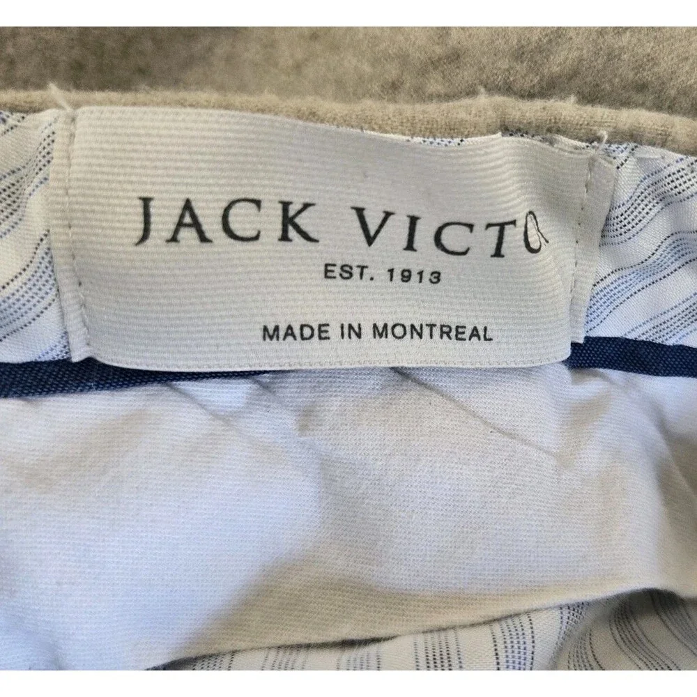 Jack Victor Pants Mens 30x24 Oslo Grey 100% Wool Dress Preppy Casual